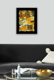 Wallity Cuadro Decorativo Enmarcado Multicolor 41 x 56 cm